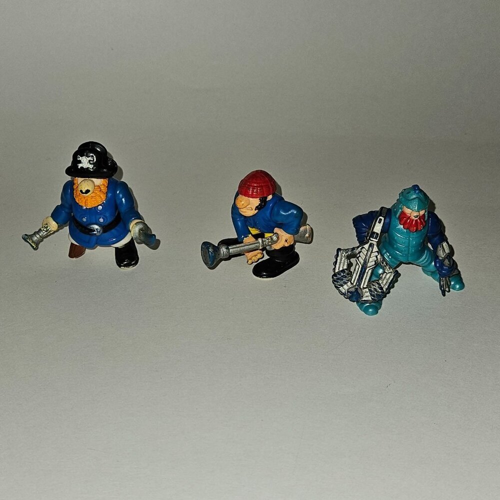 3 Fisher Price Great Adventure Pirate Figures Lot 1994 1995 READ